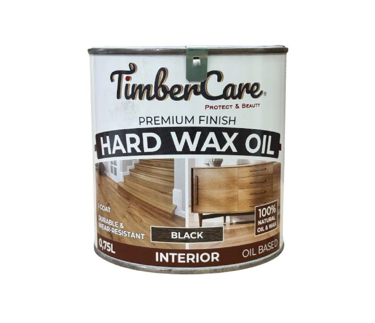 Масло защитное с твердым воском TimberCare  Hard Wax Oil / Black / Черный