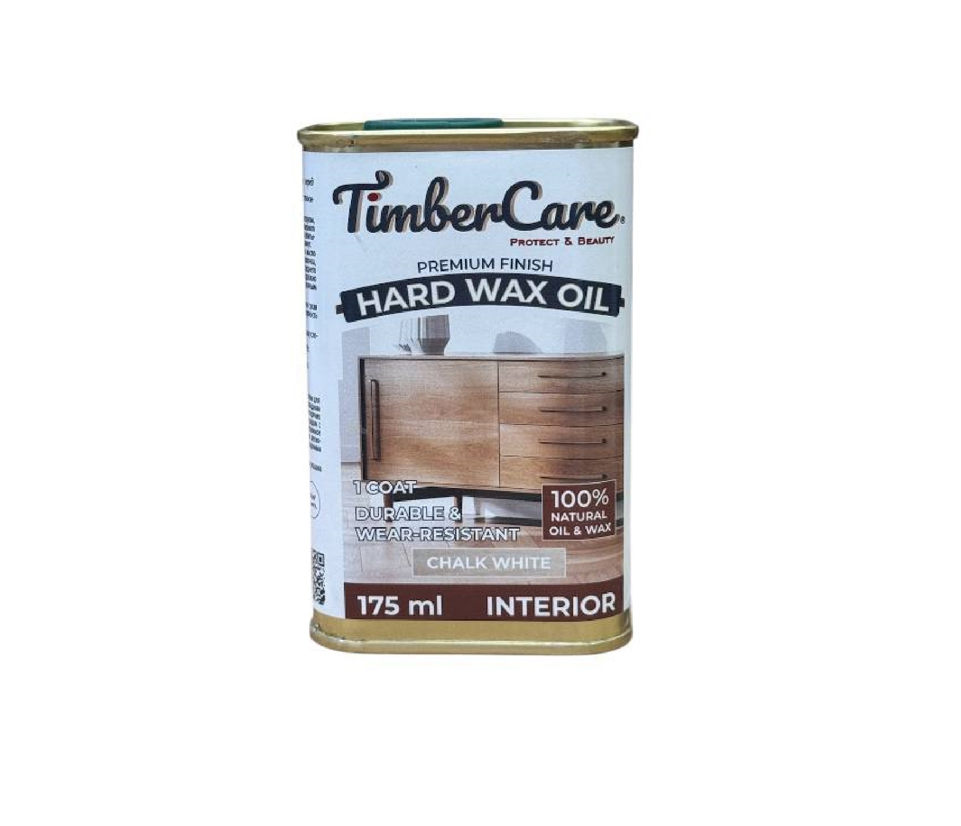 Масло защитное с твердым воском TimberCare  Hard Wax Oil / Chalk White / Белый мел